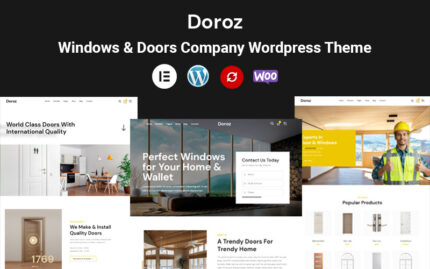 Doroz - Windows & Doors Company Yüksek Kaliteli Wordpress Teması