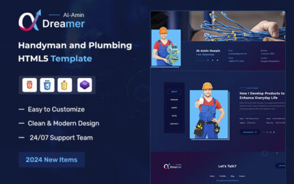 Dreamer - Tamirci ve Tesisat Kişisel HTML Şablonu