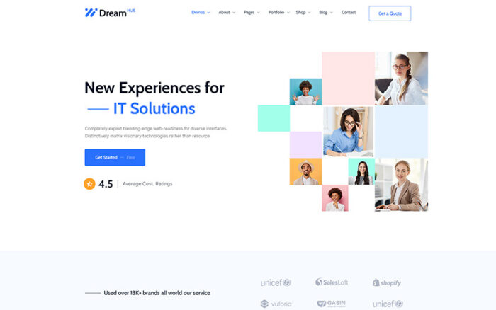 Dreamhub BT çözümü HTML5 Şablonu