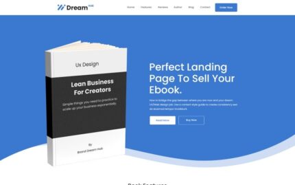 Dreamhub - E-kitap HTML5 Şablonu