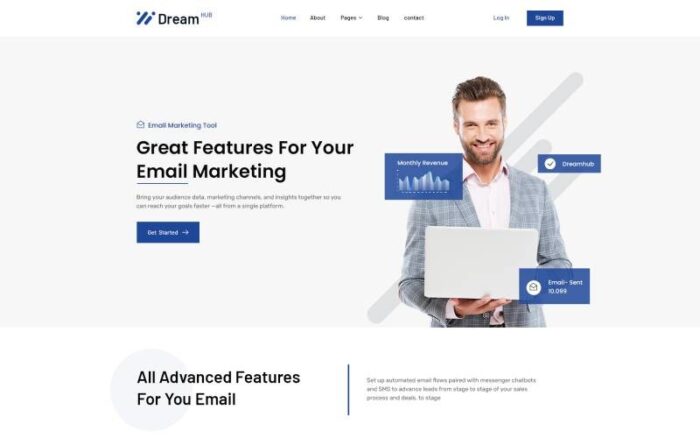 DreamHub-Email-Pazarlama HTML5 Şablonu