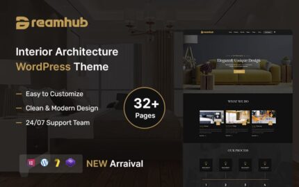 DreamHub – İç Mekan ve Mimari WordPress Teması