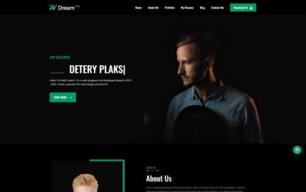 Dreamhub - Kişisel CV ve Portföy HTML5 Şablonu