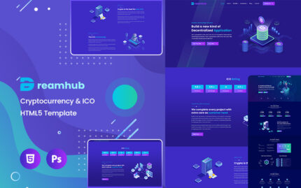 DreamHub Kripto Para Birimi ve ICO HTML5 Şablonu