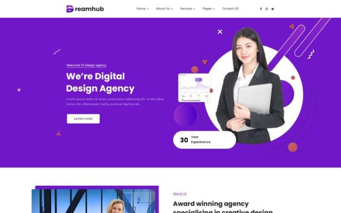 Dreamhub - Tasarım Ajansı HTML5 Şablonu