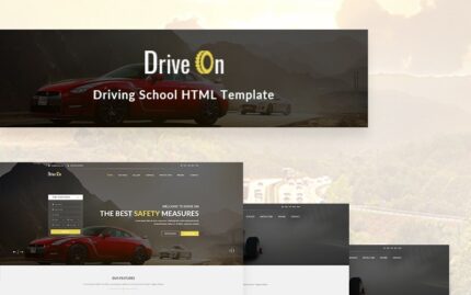 DriveOn - Sürücü Kursu Web Sitesi Şablonu