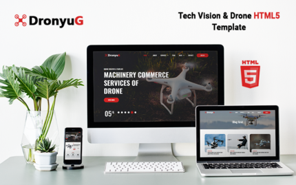 Dronyug - Tech Vision & Drone HTML5 Şablonu