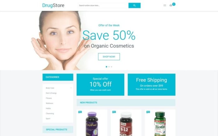 Drugstore Magento Teması