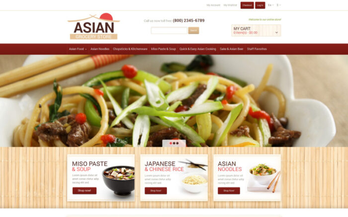 Eastern Food Shop Magento Teması