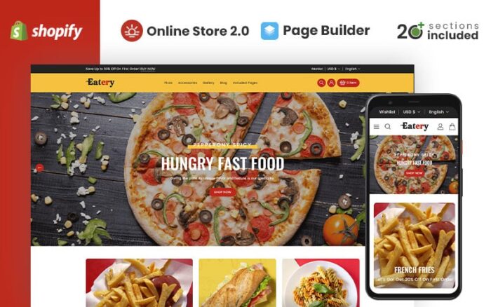 Eatery - Duyarlı Gıda Shopify Teması