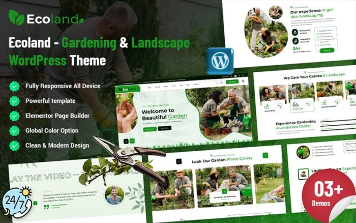 Ecoland - Bahçe WordPress Teması