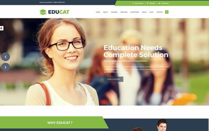 Educat - Eğitim Web Sitesi Şablonu