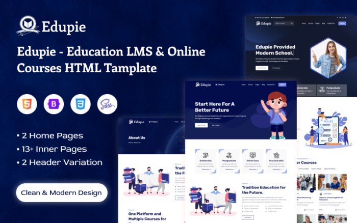 Edupie - Eğitim HTML Şablonu