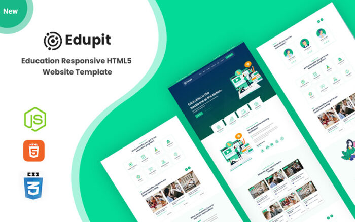 Edupit - Eğitime Duyarlı HTML5 Web Sitesi Şablonu