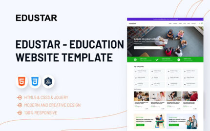 Edustar – Çevrimiçi Kurs ve Eğitim HTML Şablonu