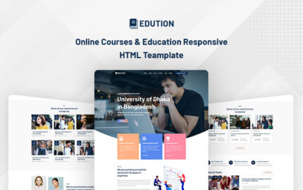 Edution – Çevrimiçi Kurslar ve Eğitim Web Sitesi Şablonu