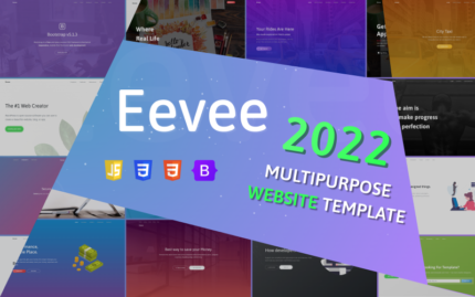 Eevee - Çok Amaçlı Önyükleme HTML Şablonu