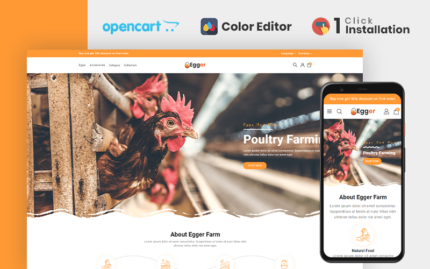 Egger - Kümes Hayvanları ve Çiftlik Opencart Teması