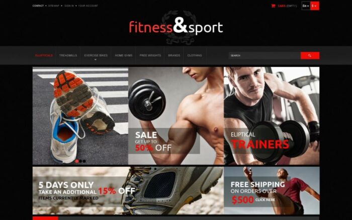 Egzersiz Fitness Gear PrestaShop Teması