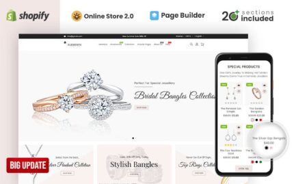 Elements Jewellery Store Shopify Teması