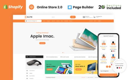 Elite Electronics Store Shopify Teması