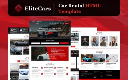 EliteCars - Araba Kiralama HTML5 Web Sitesi Şablonu