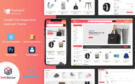 En Hızlı - Çok Amaçlı MarketPlace OpenCart Mağazası