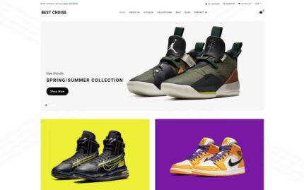 En İyi Seçim - Shoes Store Clean Shopify Teması