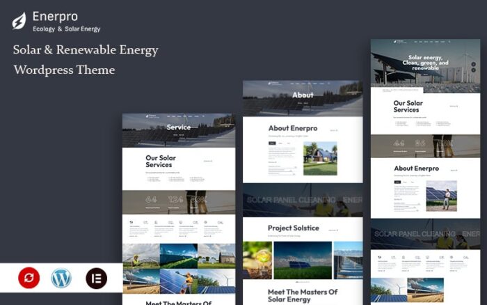 Enerpro - Güneş ve Yenilenebilir Enerji Wordpress Teması