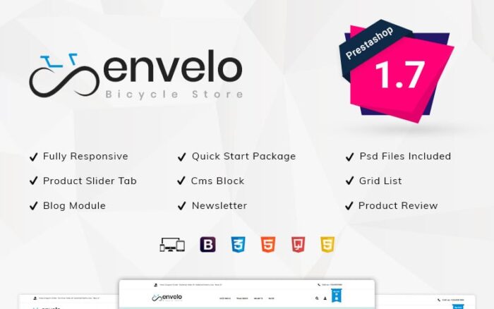 Envelo Bisiklet Mağazası PrestaShop Teması