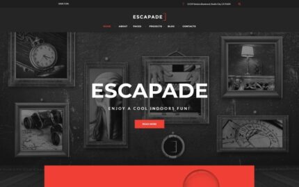 Escapade - Duyarlı Kaçış Odası WordPress Teması