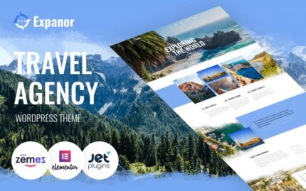 Expanor - Travel Agency Multipurpose Modern WordPress Elementor Teması