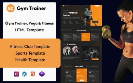 EZ Gym Trainer: Fitness Uzmanları ve Spor Salonu Eğitmenleri için Mükemmel WordPress Teması