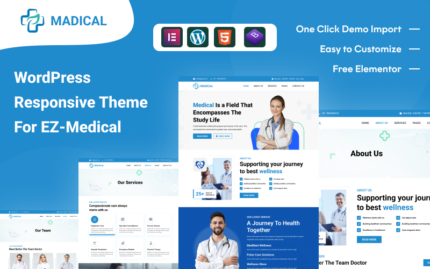 EZ Medical: EZ Medical WordPress Temasıyla Sağlık Hizmetlerinizi Geliştirin