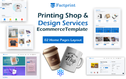 Factprint - Matbaa ve Tasarım Hizmetleri E-Ticaret React Şablonu