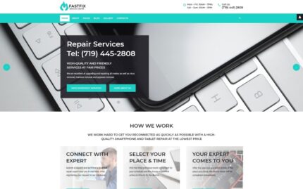 Fastfix - Servis Merkezi Temiz Minimal Joomla Şablonu