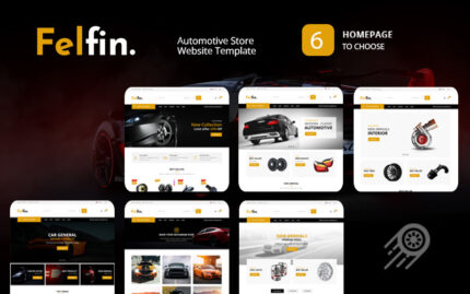 Felfin - Otomotiv Mağazası Web Sitesi Şablonu