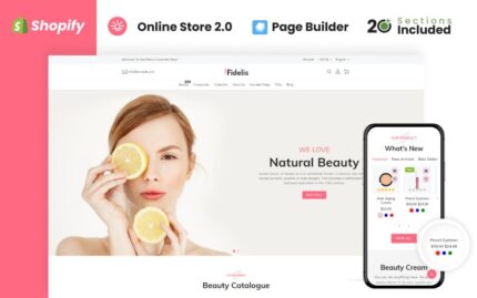 Fidelis Cosmetics Store Shopify Teması