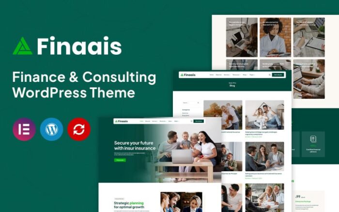 Finaais - Finans ve Danışmanlık Elementor WordPress Teması