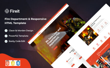 Fireit - İtfaiye Web Sitesi Şablonu