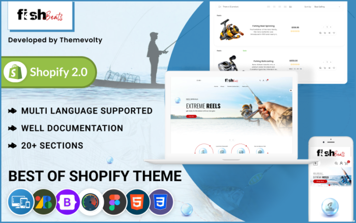 Fish Beats - Mega Fishing Shopify 2.0 Duyarlı Tema