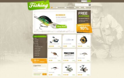 Fishing VirtueMart Şablon