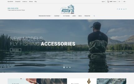 Fiship - Fishing Store Template PrestaShop Teması