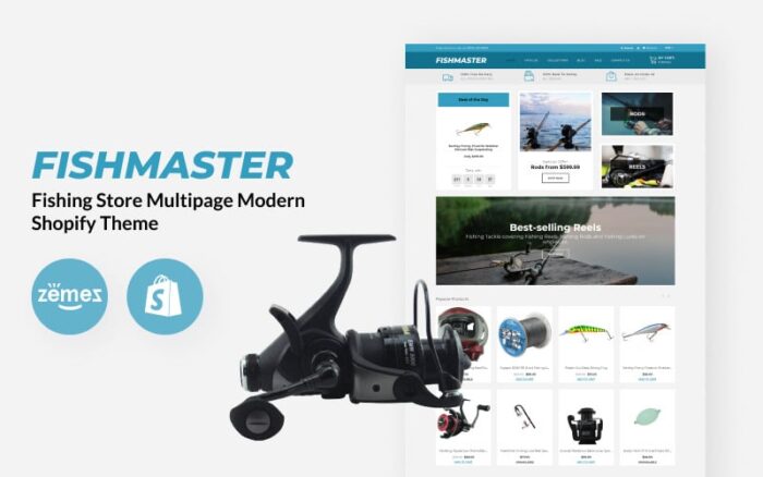 Fishmaster - Fishing Store Multipage Modern Shopify Teması