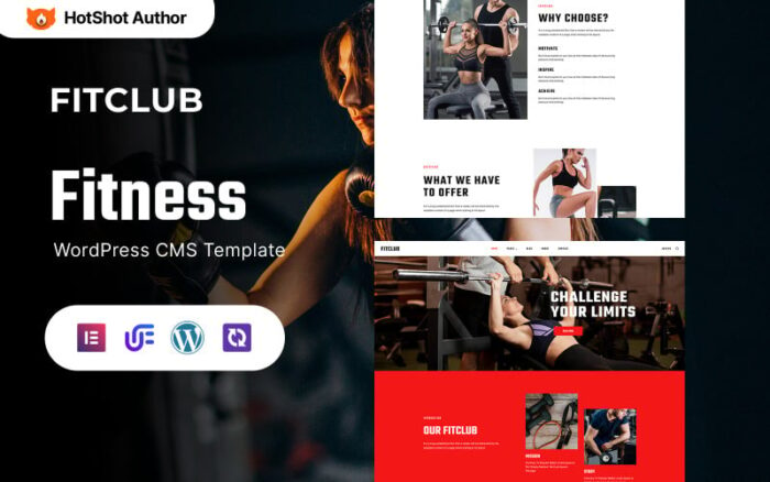 Fitclub - Spor Salonu Fitness ve Vücut Geliştirme WordPress Teması