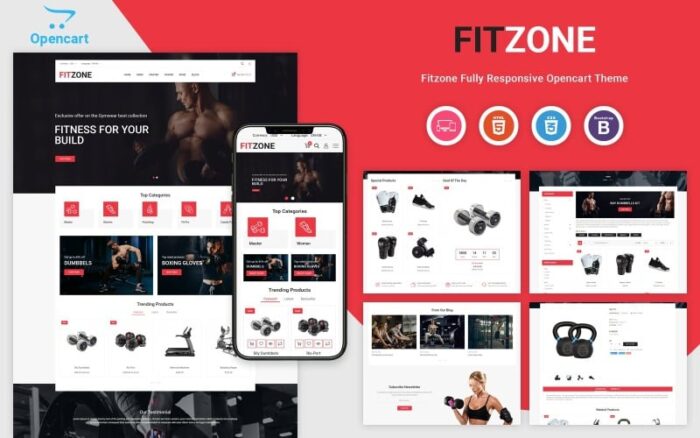 Fitzone - Duyarlı OpenCart Şablonu