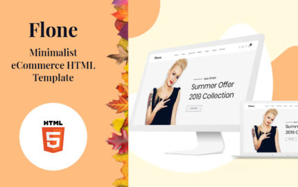 Flone - Minimal e-Ticaret Web Sitesi Şablonu