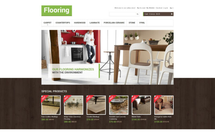 Flooring Store Magento Teması