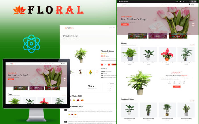 Floral - Çiçekçi E-ticaret Tepki Şablonu