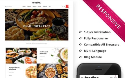 Foodine - Pizza Dükkanı OpenCart Şablonu